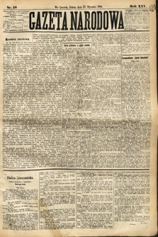 Gazeta Narodowa. 1886, nr 18