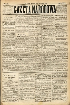 Gazeta Narodowa. 1886, nr 19