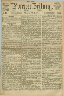 Posener Zeitung. Jg.90, Nr. 73 (30 Januar 1883) - Mittag=Ausgabe.
