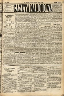 Gazeta Narodowa. 1886, nr 27