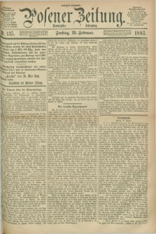 Posener Zeitung. Jg.90, Nr. 135 (23 Februar 1883) - Morgen=Ausgabe.