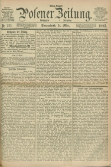Posener Zeitung. Jg.90, Nr. 211 (24 März 1883) - Mittag=Ausgabe.