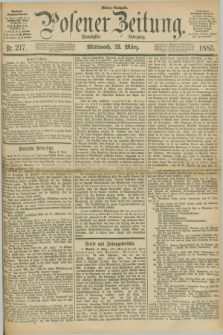 Posener Zeitung. Jg.90, Nr. 217 (28 März 1883) - Mittag=Ausgabe.