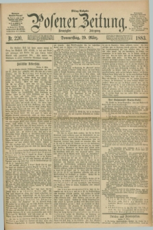 Posener Zeitung. Jg.90, Nr. 220 (29 März 1883) - Mittag=Ausgabe.