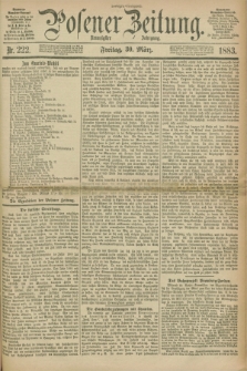 Posener Zeitung. Jg.90, Nr. 222 (30 März 1883) - Morgen=Ausgabe.