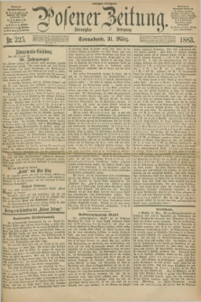 Posener Zeitung. Jg.90, Nr. 225 (31 März 1883) - Morgen=Ausgabe.