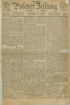 Posener Zeitung. Jg.90, Nr. 226 (31 März 1883) - Mittag=Ausgabe.