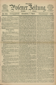 Posener Zeitung. Jg.90, Nr. 244 (7 April 1883) - Mittag=Ausgabe.
