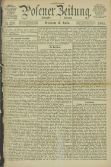 Posener Zeitung. Jg.90, Nr. 270 (18 April 1883) - Morgen=Ausgabe.