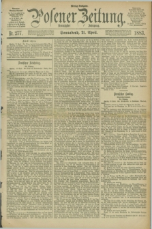 Posener Zeitung. Jg.90, Nr. 277 (21 April 1883) - Mittag=Ausgabe.