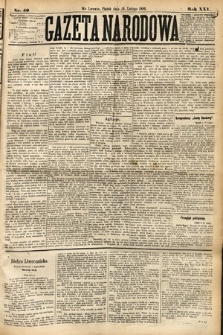 Gazeta Narodowa. 1886, nr 40