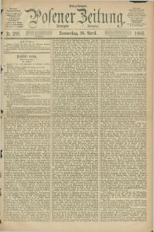Posener Zeitung. Jg.90, Nr. 289 (26 April 1883) - Mittag=Ausgabe.