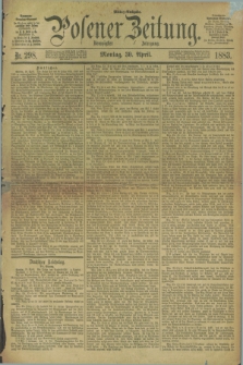 Posener Zeitung. Jg.90, Nr. 298 (30 April 1883) - Mittag=Ausgabe.