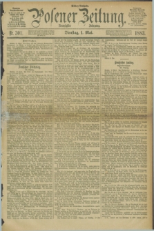 Posener Zeitung. Jg.90, Nr. 301 (1 Mai 1883) - Mittag=Ausgabe.