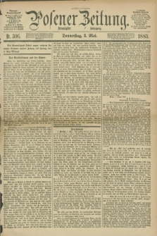 Posener Zeitung. Jg.90, Nr. 306 (3 Mai 1883) - Morgen=Ausgabe.