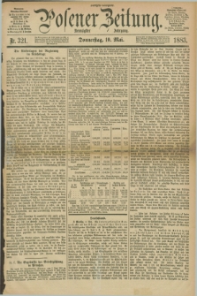 Posener Zeitung. Jg.90, Nr. 321 (10 Mai 1883) - Morgen=Ausgabe.