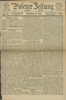 Posener Zeitung. Jg.90, Nr. 327 (12 Mai 1883) - Morgen=Ausgabe.