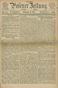 Posener Zeitung. Jg.90, Nr. 334 (16 Mai 1883) - Mittag=Ausgabe.