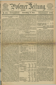 Posener Zeitung. Jg.90, Nr. 336 (17 Mai 1883) - Morgen=Ausgabe.