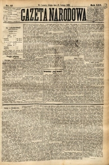 Gazeta Narodowa. 1886, nr 47