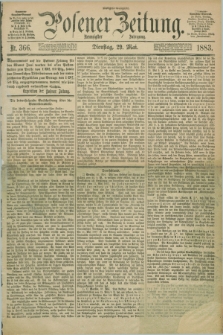 Posener Zeitung. Jg.90, Nr. 366 (29 Mai 1883) - Morgen=Ausgabe.