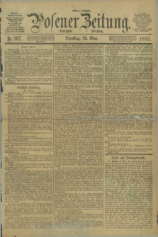 Posener Zeitung. Jg.90, Nr. 367 (29 Mai 1883) - Mittag=Ausgabe.