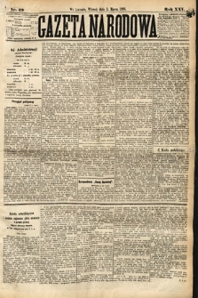 Gazeta Narodowa. 1886, nr 49