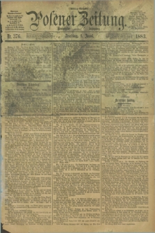 Posener Zeitung. Jg.90, Nr. 376 (1 Juni 1883) - Mittag=Ausgabe.