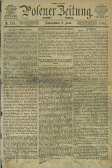 Posener Zeitung. Jg.90, Nr. 378 (2 Juni 1883) - Morgen=Ausgabe.