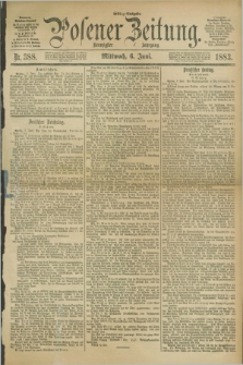 Posener Zeitung. Jg.90, Nr. 388 (6 Juni 1883) - Mittag=Ausgabe.