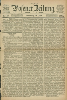 Posener Zeitung. Jg.90, Nr. 445 (28 Juni 1883) - Mittag=Ausgabe.