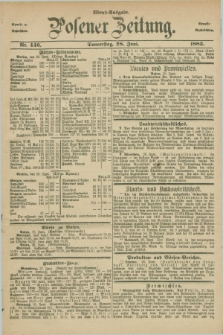 Posener Zeitung. Jg.90, Nr. 446 (28 Juni 1883) - Abend=Ausgabe.