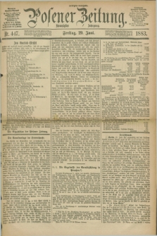 Posener Zeitung. Jg.90, Nr. 447 (29 Juni 1883) - Morgen=Ausgabe.
