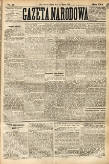 Gazeta Narodowa. 1886, nr 58