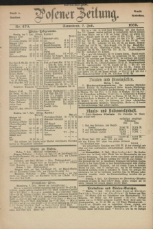 Posener Zeitung. Jg.90, Nr. 470 (7 Juli 1883) - Abend=Ausgabe.