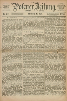 Posener Zeitung. Jg.90, Nr. 477 (11 Juli 1883) - Morgen=Ausgabe.