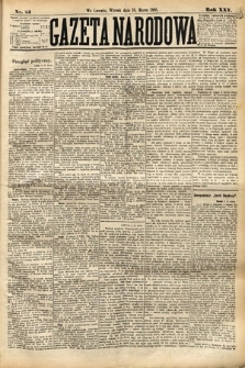 Gazeta Narodowa. 1886, nr 61