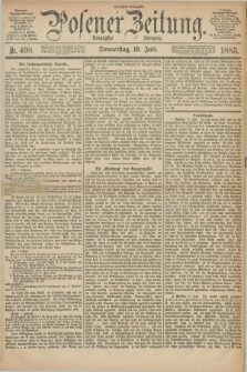 Posener Zeitung. Jg.90, Nr. 498 (19 Juli 1883)