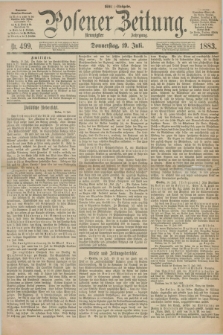 Posener Zeitung. Jg.90, Nr. 499 (19 Juli 1883) - Mittag=Ausgabe.