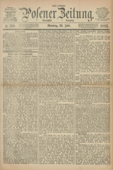 Posener Zeitung. Jg.90, Nr. 508 (23 Juli 1883) - Mittag=Ausgabe.