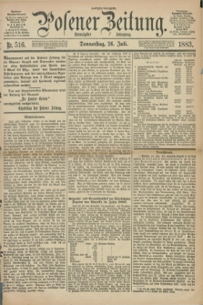 Posener Zeitung. Jg.90, Nr. 516 (26 Juli 1883) - Morgen=Ausgabe.