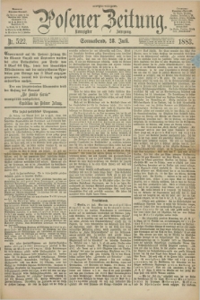 Posener Zeitung. Jg.90, Nr. 522 (28 Juli 1883) - Morgen=Ausgabe.