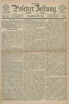 Posener Zeitung. Jg.90, Nr. 523 (28 Juli 1883) - Mittag=Ausgabe.