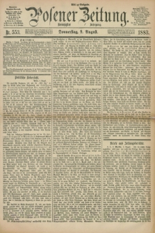 Posener Zeitung. Jg.90, Nr. 553 (9 August 1883) - Mittag=Ausgabe.