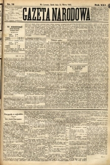 Gazeta Narodowa. 1886, nr 73