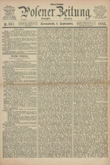 Posener Zeitung. Jg.90, Nr. 613 (1 September 1883) - Mittag=Ausgabe.