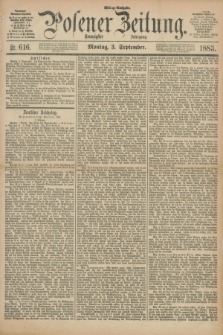 Posener Zeitung. Jg.90, Nr. 616 (3 September 1883) - Mittag=Ausgabe.