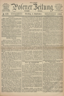 Posener Zeitung. Jg.90, Nr. 619 (4 September 1883) - Mittag=Ausgabe.
