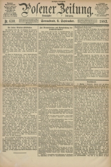 Posener Zeitung. Jg.90, Nr. 630 (8 September 1883) - Morgen=Ausgabe.