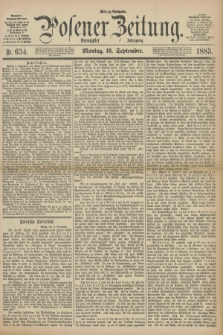 Posener Zeitung. Jg.90, Nr. 634 (10 September 1883) - Mittag=Ausgabe.